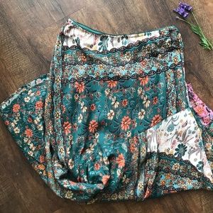 Boho floral skirt